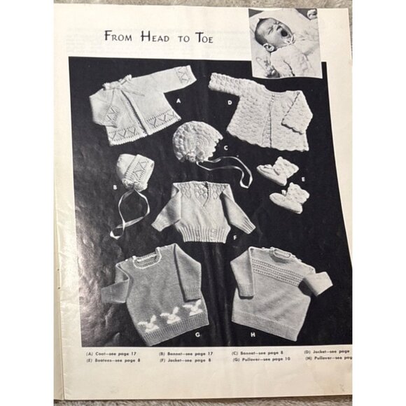 Beehive For Bairns Volume 3 Abridged Vintage Knitting Pattern Booklet By Patons - Picture 10 of 13